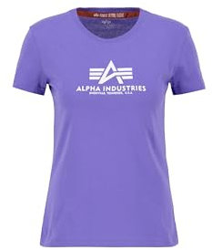 Alpha Industries Damen New Basic T Wmn T-Shirt, Electric Violet, S
