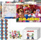 Einladungskarten Geburtstag für Super Mario 12er-Set, Einladungskarten Kindergeburtstag für Super Mario die Party, Umschlägen und Aufklebern, Einladungskarten Kindergeburtstag für Mädchen Jungen