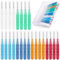 NVIYAM Spazzolini Interdentali Gum Travler Kit Scovolini Dentali Scovolino Interdentale con Coperchio Scovolino per Pulizia Denti Spazzole Interdentali Spazzolino Monociuffo Pulizia Denti Interdentale