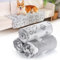 HezzLuv 3er-Pack Hundedecken - Hundedecke Waschbar, Fleecedecke Für Hunde Ideal Für Sofas & Betten, Haustierdecke Für Kleine Mittlere Hunde Katzen, Welpendecke Sofaschoner, 104x76cm, Grau