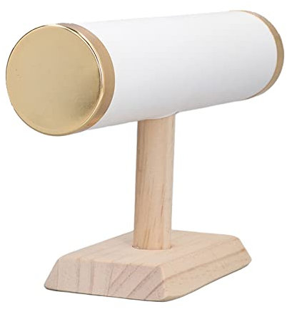 ANKROYU Support De Rangement De Bijoux En Forme De T, Boîte De Rangement D'affichage De Clip De Bracelet En Forme De T Avec Garniture Dorée, Adapté Au Support De Dôme De Bijoux De Montre