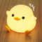 NAJILI Pato Luz Nocturna Infantil, Lampara Bebe de Silicona Kawaii, USB Recargable Luz de Noche para Niños, Brillo Ajustable y Temporizador, LED Lámpara Nocturna Regalo para Niños y Bebés