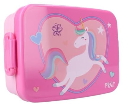 My sweety pop - Brotdose – Lunchbox – Einhorn – für Kinder – Kindergarten – Schule – Urlaub – Mahlzeiten – 16 cm – für Mädchen – Rosa – Geschenkidee