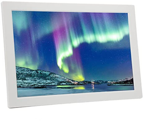 Digitaler Bilderrahmen, 17 Zoll IPS HD Großdisplay, Intelligenter Digitaler Fotorahmen, Multifunktionaler Elektronischer Fotoalbumrahmen für Freunde und Familie zu Hause