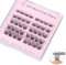 ALLOVE Self Adhesive Eyelash Clusters Press&Go Eyelash Clusters, No Glue Required, Eyelash Clusters with Pre-Glued Strip, Reusable Eyelash Clusters Press on in One Step - Camellia 11