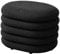 SVITA Blossom S Hocker mit Stauraum Sitzbank Sitztruhe Sitzhocker Aufbewahrungsbox Polsterbank bis 200 kg belastbar Ottomane Boucle-Bezug Schwarz