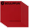 sculpfunDIY 6 Stück lasergravierte MDF-Platten 300 x 300 mm, beidseitig rot, 3 mm stark, Rot zum Gravieren, Beschriften, Bemalen und Dekorieren Geeignet Lasergraviermaschinen, CO2-Schneidemaschinen