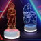 Likohee 2-in-1,Manga Goku & Spielzeug Taktile Dekolampe mit Timer, 3D LED Illusionslampe, Fernbedienung16Farben Geschenkidee Geburtstagskind und Mädchen Nachtlampe