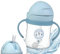 Neo10Ten Toddler Water Bottle Sippy Cup Weighted Straw, Trainer Cup with Handles 6+, Non Spill Toddler Sippy Cup, Baby Water Bottle, Leakproof, 220ml (Blue)
