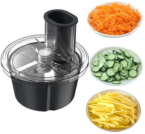 Thermomixer - Cortador de verduras y queso, accesorios de cocina para el hogar, accesorios de cocina para procesador de alimentos Thermomix TM5 y TM6 (juego de cortadores gruesos y finos)