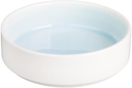 Olympia Fondant Porcelain Stacking Bowls 152mm Pack of 6, Aqua | Commercial-grade glaze resists chipping and scratching, offering space-saving storage for busy catering environments.