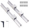 AOMIKITSTU Linearführungen, 2 Stück Linearlagerschiene, SBR25 600mm Linearführung Linearschiene, mit 4 Stück SBR25UU Lagerblöcken, Führungsschiene für Drehmaschinen und CNC-Maschinen
