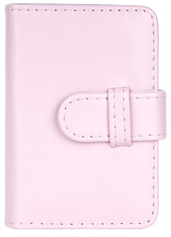 Mini Fotoalbum für 2x3 Zoll Filme and Kpop-Fotokartenhalter 28 Taschen Kompatibel mit Fujifilm Instax Mini 12 11 9 8 90 70 40 EVO LiPlay Link Instant Filme (Blütenrosa)
