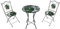 AXI Amélie Bistroset 3-teilig mit Mosaik Design Tropisch Grün | Bistrotisch mit 2 Stühlen | Bistro Gartenmöbel Set für Garten/Balkon/Terrasse | Balkonset/Sitzgruppe.