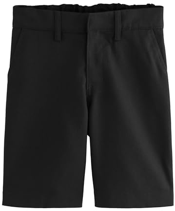 NEXT Jungen Shorts mit Flatfront Schwarz 122-