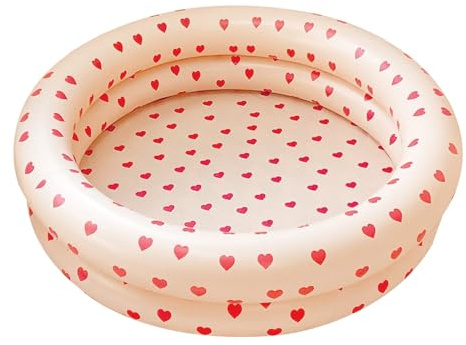 Piscine pour | Piscine Pliante multifonctionnelle en Forme de Coeur | Piscine de Rembourrage de fête Mignonne, Piscine Douce pour la Plage, Le Jardin, l'arrière
