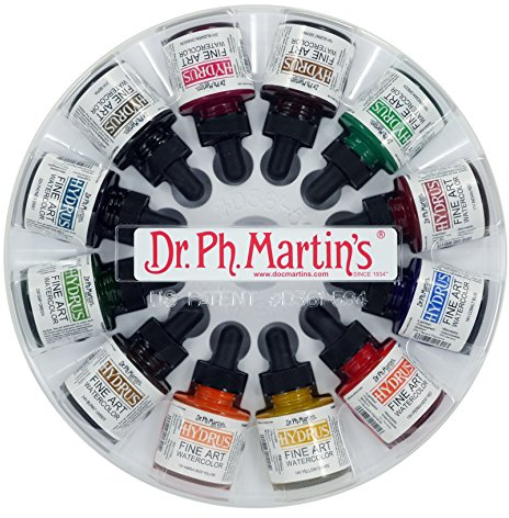 Dr. Ph. Martin's Hydrus Fine Art Watercolor, 1.0 oz, Set of 12 (Set 2)