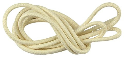 Collonil 1 Paar Schnürsenkel - rund - dünn - Ø 2,0 mm Längen (75 cm, Eierschale)