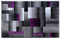 Masada Rugs, Moderner Teppich in Lila, Grau, Schwarz, 60 x 90 cm