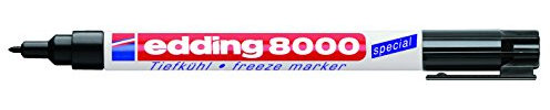 edding 8000 Tiefkühl marker schwarz Blister_Mengenstaffel wählbar