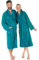 CelinaTex S-XXXL Bademantel Schalkragen Uni lang aufgesetzte Taschen Damen Herren Unisex warm Frottee Baumwolle OEKO-TEX Oregon
