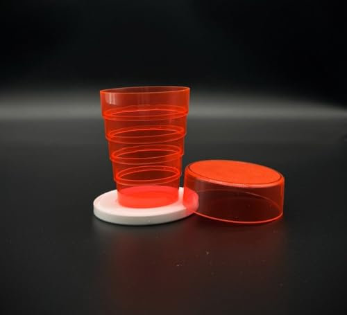 Kimmel Bicchiere pieghevole – L'originale – con specchio per picnic, viaggi, casa, portaspazzolino da denti all'aperto, escursioni, campeggio