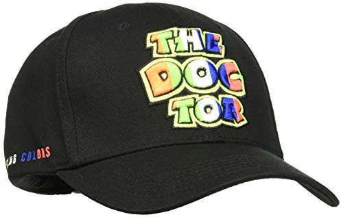 Valentino Rossi Vr46 Classic-Stripes Cap, Herren, Schwarz, Einheitsgröße