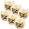 HS Candle Duftkerzen Motiv 6er Pack im Glas, lange Brenndauer und angenehmer Duft (Vanille)