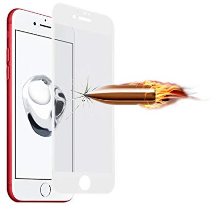 Protector de Pantalla de Repuesto For iPhone 7 Plus de teléfono móvil de Pantalla Completa Protector Negro/Blanco Color de Angibabe 0.3mm 9H Dureza Superficial de Seda-Pantalla Curva 5D Templado CRI