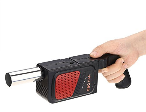 GOTOTOP BBQ Fan Luftgebläse, Outdoor Camping Elektrogebläse Tragbarer Grill Ventilator Picknick Handventilator