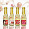 4x Piccolo 0,2l Geschenk zu Weihnachten | Sekt Secco Beerenperlwein halbtrocken | prickelnd frischer Beeren Perlwein Schaumwein aus weißen Beeren
