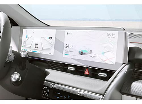GAFAT Hyunda-i Ioniq 5 2021-2023 2024 Schutzfolie für Navigation + Virtual Cockpit, Ioniq 5 Displayschutzfolie, 9H Anti-Kratzen