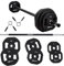 NORDFIT - 20kg Urethane Barbell Weights Set - Ideal Studio Pump Weights - Barbell Set for Home Exercise - Professional Adjustable Barbell & Weights - Strength Training Equipment, Black