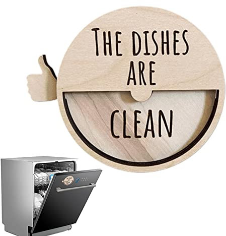Dirty Clean Dishwasher Magnet | Dishwasher Clean Dirty Sign - Kitchen Magnet Strong Kitchen Flip Indicator, Reversible Washing Machine Refrigerator Dish Washer Sign Magnet