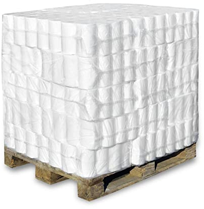 Hypafol Toilettenpapier mit Blumenprägung, 3-lagig | Vorratspack mit 840 Rollen | 7x 8 Rollen à 250 Blatt | extra weich und reißfest | aus hochwertigem weißem Zellstoff