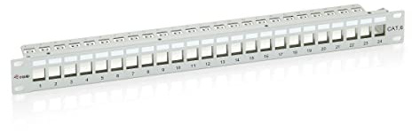 Equip Patchpanel 24x RJ45 Cat6 19 1HE Keystone RAL 7035