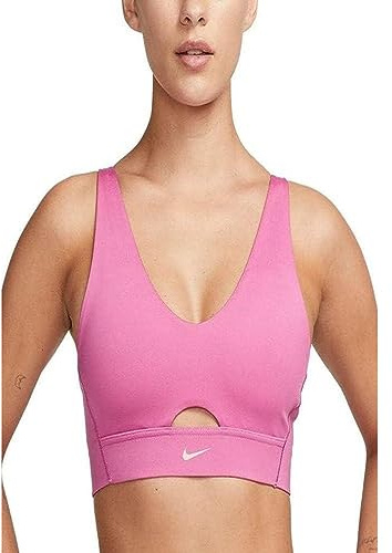 Nike Damen Indy Plunge Cutout Gepolsterter Sport-BH mit Mittl Sport-BH
