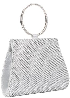 EVEOUT Clutches Kristall Elegante Abendhandtasche mit Handgelenkband für Damen Braut und Brautjungfer Handtasche Geldbörsen