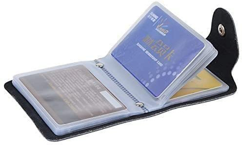 Mode PU Leder Funktion 12/24 Bits Kartenetui Visitenkarte Herren Damen Brieftasche Karte Kreditpass Karte Tasche ID Reisepass