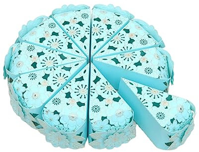 HEMOTON 10 Stk Kisten Zum Verpacken Von Kuchen Gebäck Bäckerei Boxen Goodies Tasche Klappbare Tortenschachtel Süßes Oder Saures- Goodie-bag Zur Hochzeit Spitzenpapier Süssigkeit Braut