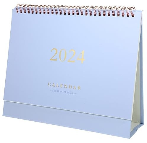 Bürokalender Tischkalender Juli 2023 – Dezember 2024 Monatskalender 18-Monatiger Standkalender Flip-Desktop-Kalender Tagesplaner Für Das Heimbüro Desktop-Kalender