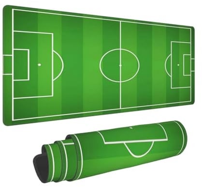Soccer Large Mouse Pad Football Field Mouse Pads, XXL Extended Keyboard Pad Big Desk Pad Gaming Mousepad for Home Office Accessories