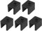 ECSiNG 5 Stück Heizblock-Silikon-Abdecksocken Kompatibel mit Elegoo Neptune 4 Und 4 Pro 3D-Drucker Extruder Hotend-Teile Zubehör 18,9 X 22,9 X 17,9 mm Schwarz