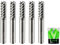 SHARPRO 5PCS Upcut Spiral Router Bit 6mm Shank 6mm Cutting Diameter Solid Carbide CNC End Mill, Ideal for Milling Alloy Steels, Hardened Steel, Metal & More
