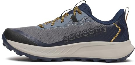 Saucony Men's Peregrine 15 Trail Running Shoes, Cinder/Navy, 10.5