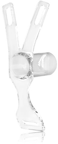 Crysore Cock Cage mit Schwarzem Anti-Fall Chastity Belt Inverted Keuschheitskäfig Herren Sissy CB Bondage Sex Spielzeug für Männer,Frau (Transparent,Large)