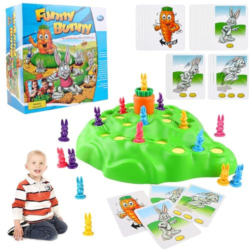 UieaMsio Kinderspiele ab 4 Jahre, Kartenspiel, Wettlaufspiel, Gesellschaftsspiel für Kinder und Erwachsene, Familienspiel für 2 bis 4 Spieler ab 4 Jahren