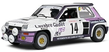 Solido 1:18 Renault 5 Turbo White #14 Auriol/NOUAILLE Rallye Lyon Kohle