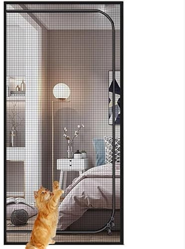 Porta per zanzariera per gatti Personalizzata, rinforzata per zanzariere in rete resistente ai gatti Creen Door Cerniera per animali domestici Porta per zanzariera per prevenire la fuga di animali dom