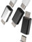 Adaptateur USB C vers Micro USB Mâle (Lot De 3) Connecteur Type C Femelle Câble Compatible avec Samsung Galaxy Convertisseur Prise Power Transfert De Photos Et Données